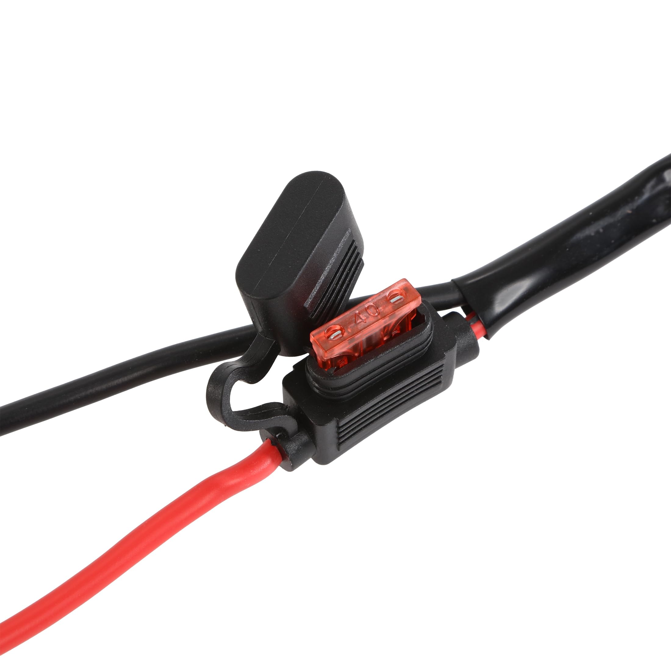 Auxbeam RGB Series Only 8-Lead Wiring Harness Kit 12V with 40A Fuse & Relay 3-PIN DT Plug - Image 5