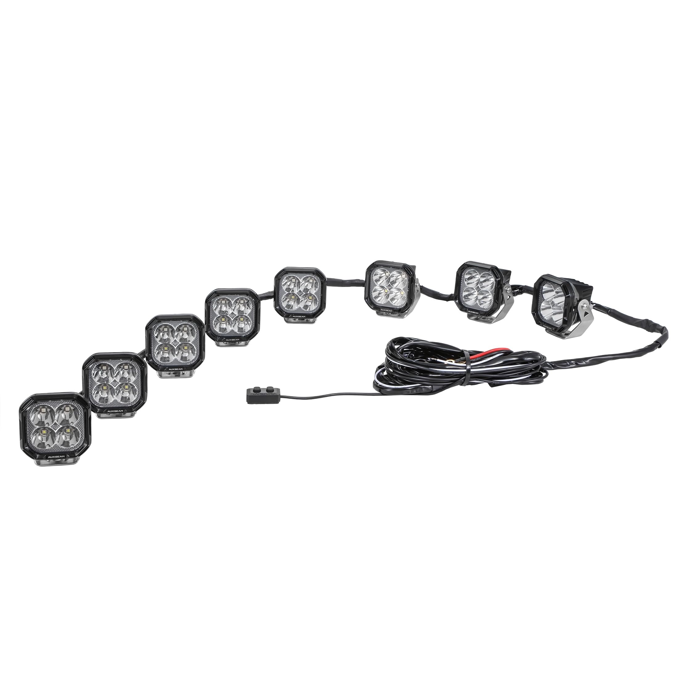 Auxbeam RGB Series Only 8-Lead Wiring Harness Kit 12V with 40A Fuse & Relay 3-PIN DT Plug - Image 3