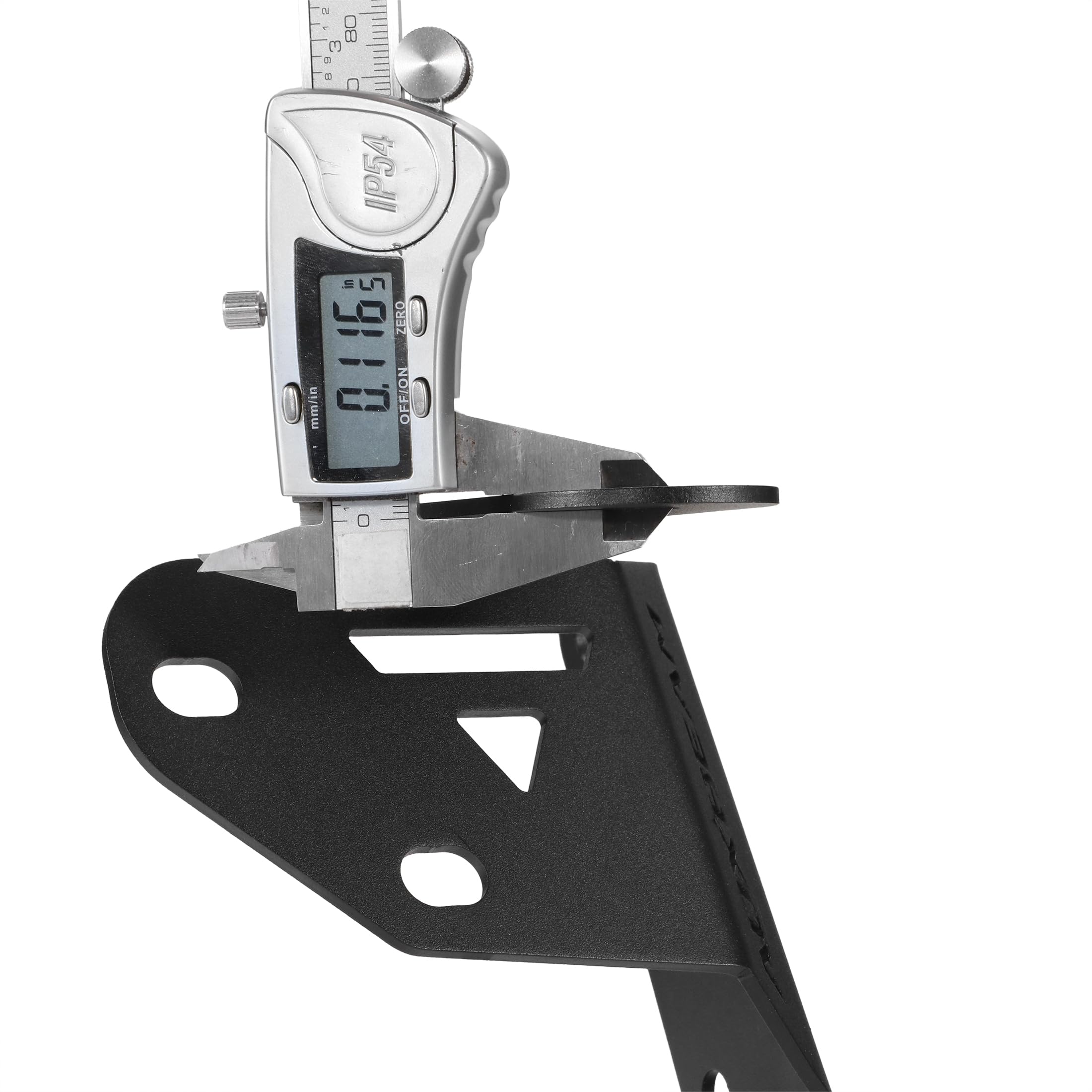 Auxbeam Dual A-Pillar LED Pod Mounting Brackets 2PCS for Jeep Wrangler JK 2007-2017, Adjustable for 2-5 Inch Offroad Lights, Lower Windshield Dual Auxiliary Light Brackets, Black Powder Coated Steel - Image 4