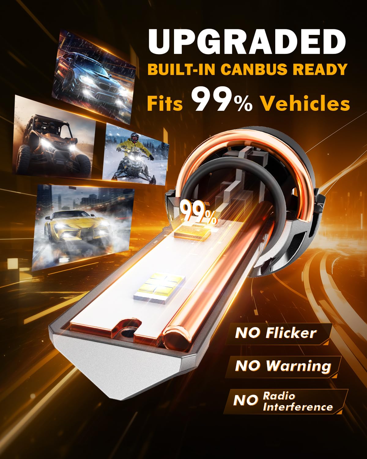 Auxbeam F18 Series 9006 Fog Lights, 22000LM 9006 HB4 Powersport Light for Off-Road Use or Fog Light-2 Pack - Image 5