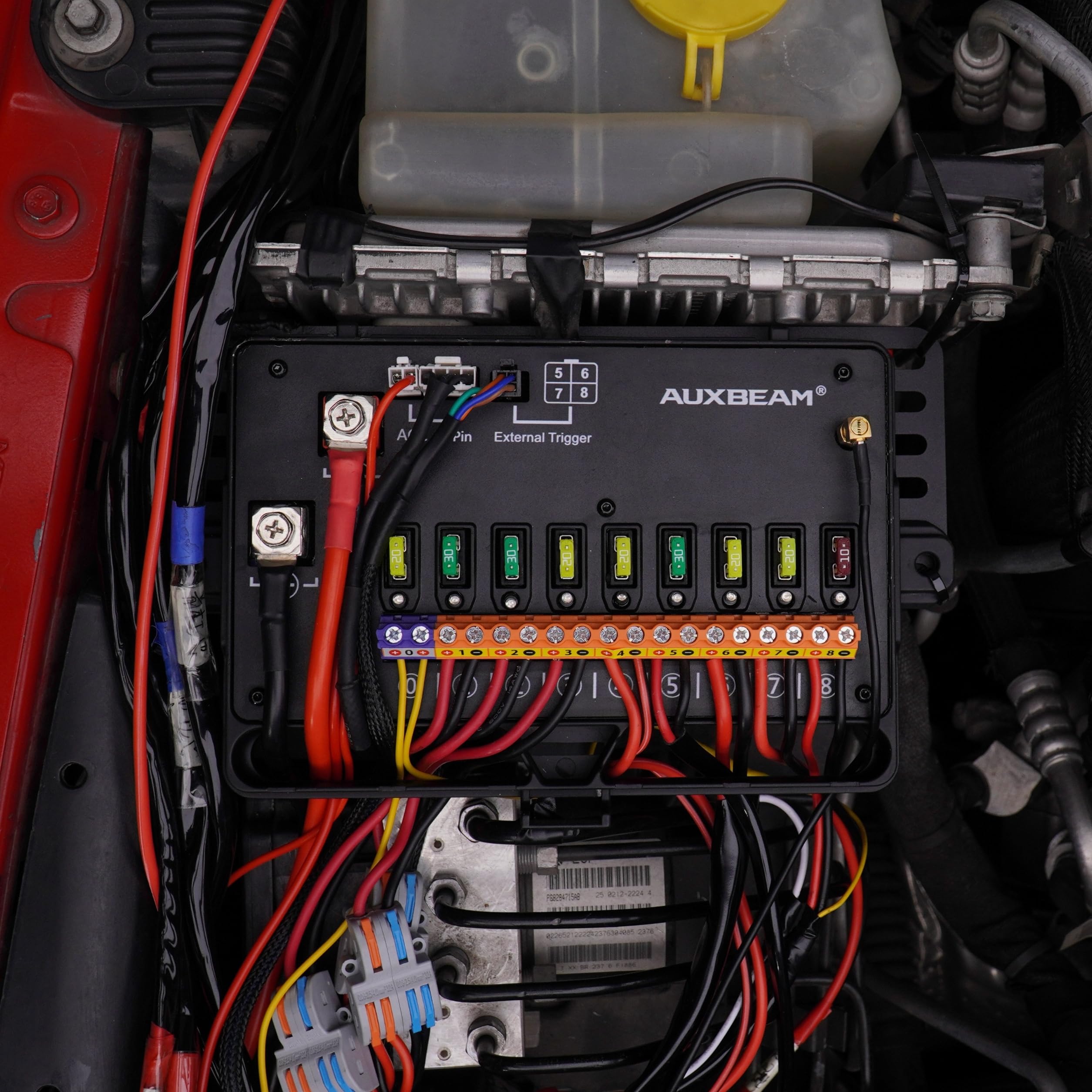 Auxbeam KS-80 8 Gang Knob Switch Panel 4 Modes, 3 Effects, 2 Backlight Settings & Dimming, Built-in Solid State Relay, Multifunction Control Switch Panel for Car/Truck/Pickup, 3-Year Warranty - Image 4