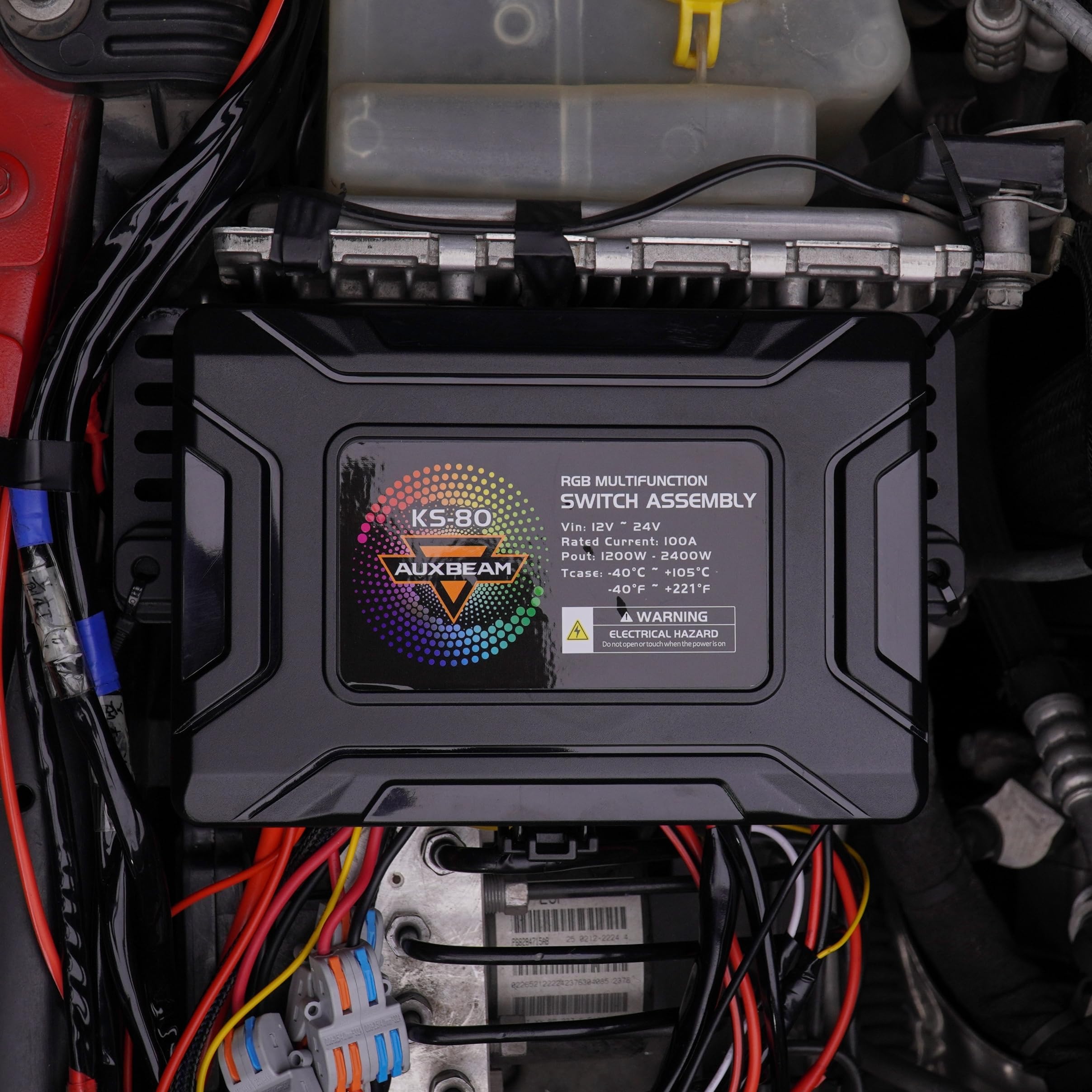 Auxbeam KS-80 8 Gang Knob Switch Panel 4 Modes, 3 Effects, 2 Backlight Settings & Dimming, Built-in Solid State Relay, Multifunction Control Switch Panel for Car/Truck/Pickup, 3-Year Warranty - Image 5