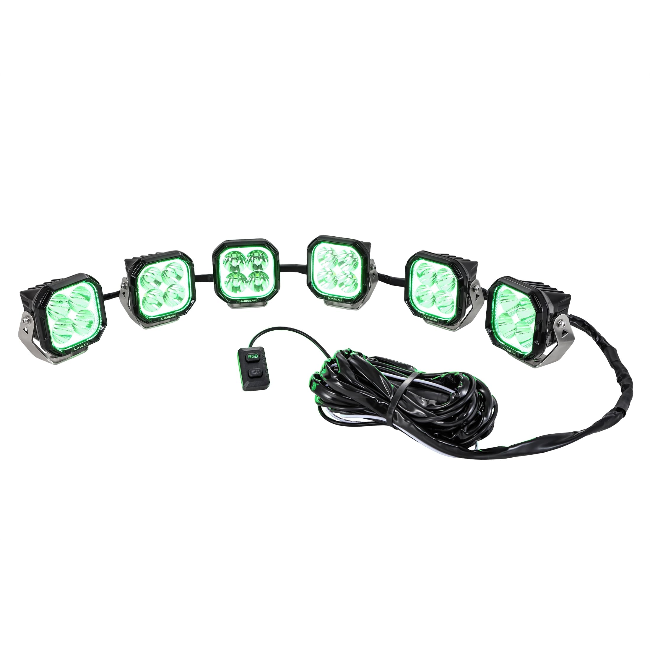 Auxbeam RGB Series Only 6-Lead Wiring Harness Kit 12V with 40A Fuse & Relay 3-PIN DT Plug - Image 7