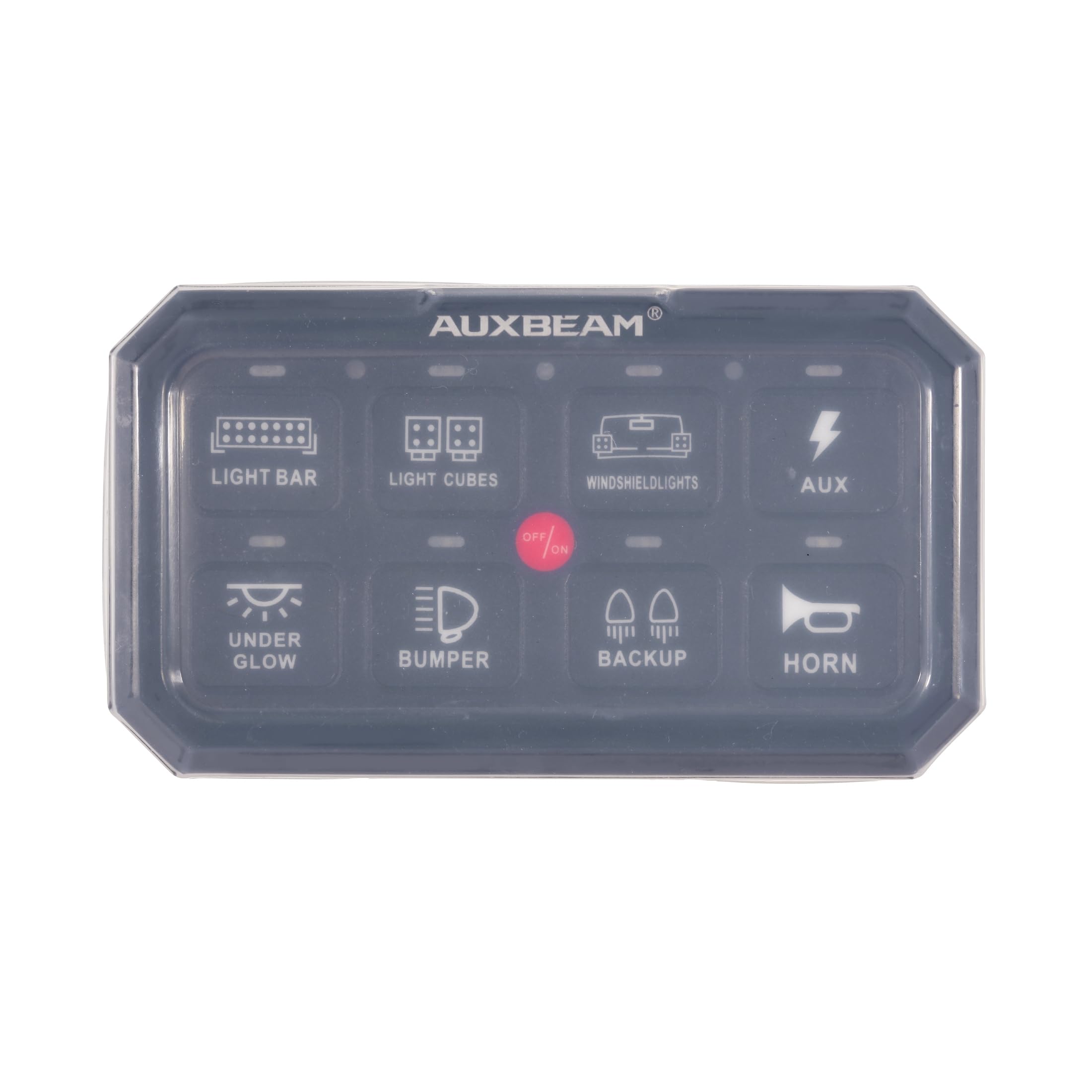 Auxbeam Switch Panel Waterproof Cover Transparent Silicone Protective Case for 8 Gang Switch Panel RA80 XL RB80 XL 5.3 x 3 Inches - Image 4