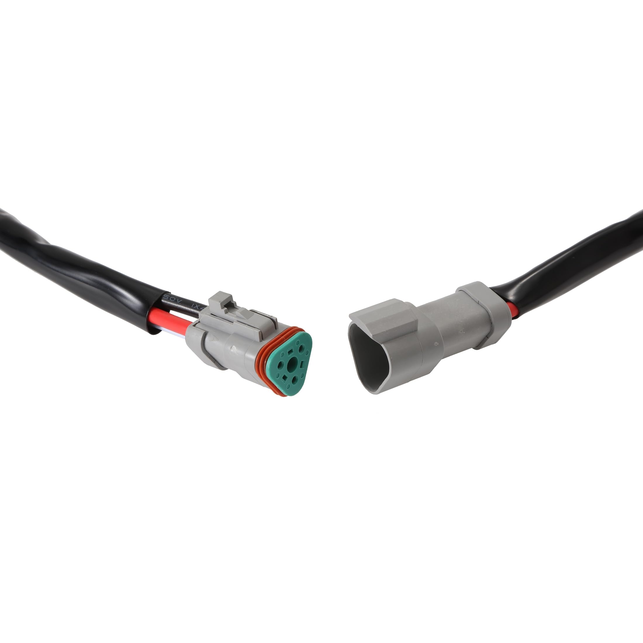 Auxbeam Wiring Harness Kit 18AWG 3PIN DT Plug Wiring Harness ML 10AWG+DRL for 6 PCS LED Pod Lights LED Offroad Lights - Image 7