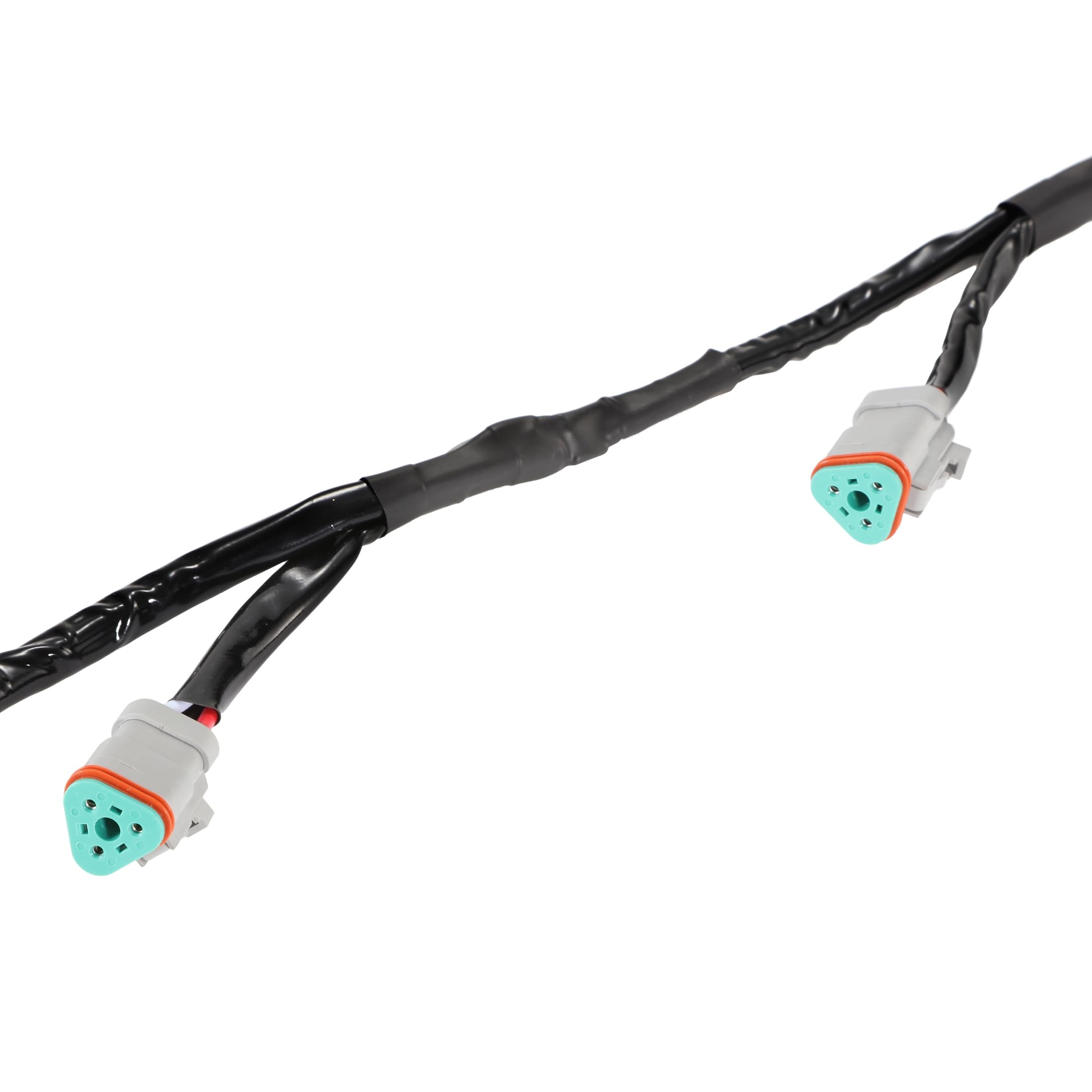 Auxbeam Wiring Harness Kit 18AWG 3PIN DT Plug Wiring Harness ML 10AWG+DRL for 6 PCS LED Pod Lights LED Offroad Lights - Image 9